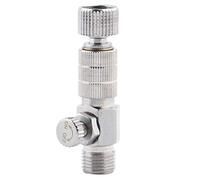Raccord Rapide Aérographe, Connecteur Adaptateur 3,2 mm avec Valve Réglage Précision, Déconnexion Rapide pour Artistes, Maquettistes, Maquillage et Aérographie Alimentaire