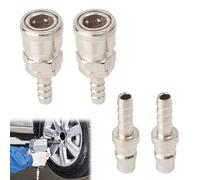Raccord Rapide Air Comprimé,Pneumatique d'Air Kit Compresseur,Embout Pneumatique Embout,8mm Raccord Rapide Pneumatique Coupleur,Tuyau Air Comprimé du Connecteur Mâle et Femelle,4Pcs
