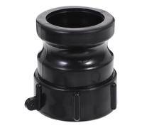 Raccord Rapide Camlock ABS 2 Pouces, pour Conteneur Ibc Noir | Filetage, Fermeture Rapide et Étanchéité, Anneau de Scellement, Pièce de Remplacement pour Réservoir