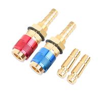 Raccord Rapide Chalumeau Oxygène Acétylène, 2 Pièces Adaptateur de Gaz de Soudage 8mm, Raccord Gaz Connecteurs Rapides, Raccords de Connexion Rapide de Gaz pour Torche de Soudage TIG