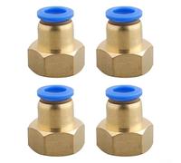 Raccord rapide coudé pneumatique avec filetage interne droit et joints multiples pour une fiabilité zéro fuite (PCF10-04)