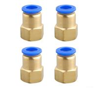 Raccord rapide coudé pneumatique avec filetage interne droit et joints multiples pour une fiabilité zéro fuite (PCF10-03)