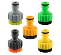 Raccord rapide de 16 mm - Raccord femelle fileté pour robinet de jardin - Raccords universels de 1/2 3/4" (1I2 3I4 vert gazon)