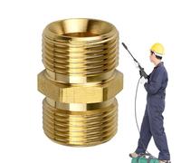 Raccord rapide de réparation de tuyau, connecteur de tuyau d'extension en cuivre - Adaptateur de tuyau d'arrosage - Accessoires de raccordement pour pompe à eau, lave-auto industriel, tuyau