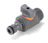 Raccord rapide de tuyau d'arrosage de 1,9 cm avec contrôle du débit réglable, adaptateur de valve d'eau anti-fuite pour irrigation extérieure, raccord en plastique résistant aux intempéries