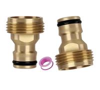 Raccord rapide de tuyau d'arrosage de 3/4", filetage extérieur, adaptateur de robinet de tuyau en laiton 3/4" BSP compatible avec adaptateur de robinet fileté et pistolet pulvérisateur de jardin.