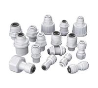 Raccord rapide droit for tuyau d'arrosage 1/4" et filetage mâle/femelle 3/8" for filtre à osmose inverse(14)
