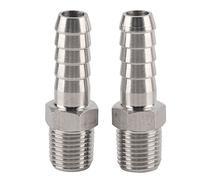 Raccord Rapide en Acier Inoxydable 304, Joint cannelé 1/4in BSPT Mâle
