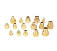 Raccord rapide en laiton avec adaptateur NPT vers adaptateur - Coupleur hexagonal 1/8", 1/4", 3/8", 1/2" pour eau, air, gaz et pneumatique (3 points)