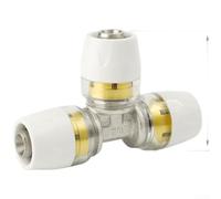 Raccord rapide en laiton de 16 mm pour réparation de système de chauffage, connecteur de système d'eau pour double joint torique compact 9 x 5 x 6 cm (1216)
