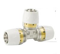 Raccord rapide en laiton de 16 mm pour réparation de système de chauffage, connecteur de système d'eau pour double joint torique compact 9 x 5 x 6 cm (1620)