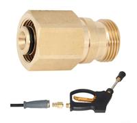 Raccord rapide en laiton pour nettoyeurs haute pression Karcher compatible avec les systèmes de nettoyage haute pression standard pour un transfert fiable du débit d'eau (A)