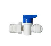 Raccord rapide en ligne de 6,35 mm, robinet à boisseau sphérique filetage mâle 6,35 mm, raccord rapide pour filtre à eau d'aquarium, système d'osmose inverse WWECCQIJ