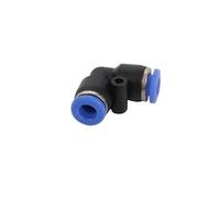 Raccord Rapide en PVC de 6 mm, 5 pièces, connecteur à Verrouillage Coulissant, coude Droit, Type croisé, système de brumisation, Joint d'accouplement, Outil pneumatique(Elbow)