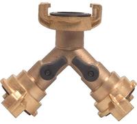 Raccord rapide en Y MS, taille de fente 9,5-38mm, fermeture du robinet