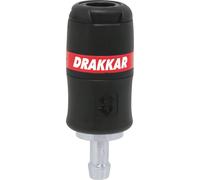 Raccord rapide femelle de sécurité passage d'air 8mm pour tuyau de 10mm - Lot de 5 - DRAKKAR EQUIPEMENT - 01323.05