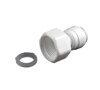 Raccord rapide for osmose inverse, 100 pièces, 1/4" 3/8" OD, raccord en T, connecteur en Y, 2 voies, droit, for tuyau d'eau en plastique
