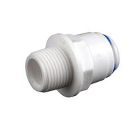 Raccord rapide for osmose inverse, 100 pièces, 1/4" 3/8" OD, raccord en T, connecteur en Y, 2 voies, droit, for tuyau d'eau en plastique