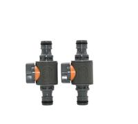 Raccord rapide for robinet, tétine de 16 mm, robinet à boisseau sphérique for tuyau d'arrosage, adaptateur for pistolet d'arrosage, adaptateur for système d'irrigation goutte à goutte(2 pcs-A)