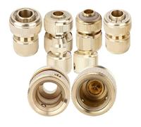 Raccord rapide for tuyau d'arrosage en laiton, adaptateur de robinet de tuyau d'eau for Tube d'irrigation de 1/2 "3/4" 3/8 "1/4", Joints de réparation d'arrêt d'eau(For 1/4")