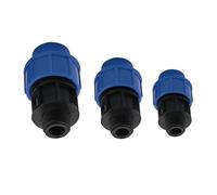 Raccord rapide for tuyau PE DN20/25/32 mm, filetage mâle/femelle 1/2", 3/4", 1", raccords en T, coudes, raccords droits, vannes et bouchons.(Male Thread Straight DN20mm)