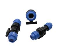 Raccord rapide for tuyau PE DN20/25/32 mm, filetage mâle/femelle 1/2", 3/4", 1", raccords en T, coudes, raccords droits, vannes et bouchons.(Straight Valve DN25mm)