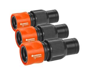 Raccord rapide grand débit de Gardena : embout de tuyau avec raccord rapide, écrou de serrage, adapté aux tuyaux de 19 mm (3/4 Pouce) (2817-20) (Lot de 3)