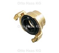 Raccord rapide HAAS 2268 1 1/4", filetage femelle, largeur de came 40 mm, laiton poli