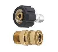 Raccord rapide haute pression en laiton M22 for pistolet à eau, raccord de tuyau d'arrosage de jardin de 1/4 pouce for lavage(Quarter Inch)