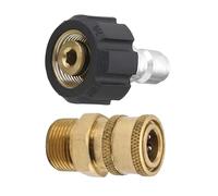 Raccord Rapide Haute Pression en Laiton M22, raccord d'irrigation de Jardin, raccord Rapide 1/4 Pouce for Pistolet de Lavage à Pression for Conduite d'eau(Quarter inch)