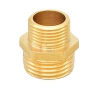 Raccord rapide hexagonal en laiton for eau et huile, débit régulier, 1 pièce, filetage BSP 1/8" à 1".(3/4inx1/2inx30mm)