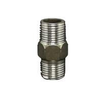 Raccord rapide hexagonal SS201 for tuyau DN8 BSP / DN10 BSP, filetage mâle vers mâle SS201 BSP, plaque de connexion for eau, huile et gaz(DN10 BSP SS201)