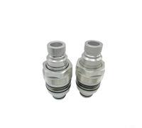 Raccord rapide hydraulique M48 Filetage pour machines agricoles Débroussailleuses de récolte pour cuivre nickelé robuste Joint d'étanchéité Montage facile Argent 1 pièce (M48 Mother Body)