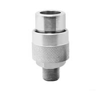 Raccord rapide hydraulique NPT 3/8, verrouillage fileté pour tuyaux hydrauliques, outils et cric, en acier au carbone, argent (éjecteur femelle)