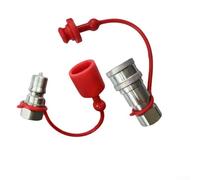 Raccord rapide hydraulique série B, NPT 1/4 à 1", norme ISO 7241-A, connexion à verrouillage à bille, étanchéité étanche, pour machines agricoles et utilisation industrielle (D)