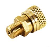 Raccord rapide M10 femelle 8 mm pour tuyau gonflable compatible avec les systèmes de gaz haute pression avec laiton et double anneau d'étanchéité (tête femelle extérieure)