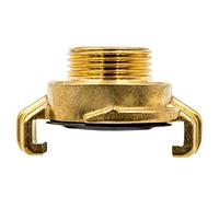 Raccord Rapide Mâle 1/2 Pouce - Système Geka en Laiton Brut Solide - Adaptateur Haute Pression pour Connexion de Tuyaux dans Jardin, Irrigation, Eau Potable et Applications Professionnelles