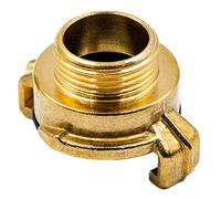Raccord Rapide Mâle 3/4 Pouce - Système Geka en Laiton Brut Robuste - Adaptateur Étanche pour Connexion de Tuyaux dans Installations d’Arrosage, Eau Potable et Réseaux Hydrauliques