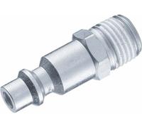 Raccord rapide mâle passage d'air 6mm filetage mâle 1/4' DRAKKAR - 01402