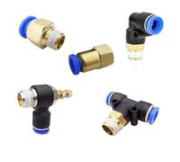 Raccord rapide pneumatique en laiton, 1 pièce - Coupleur de tuyau d'air M5 1/4" for tubes de type PC/PCF/PL/SL/PB(4-02,SL)