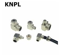 Raccord rapide pneumatique en nickel cuivré for tuyau de 4, 6, 8, 10, 12 mm, filetage 1/8, 1/4, 1/2, adaptateur eau/gaz RO(KNPL,4MM OD HOSE_1/4")