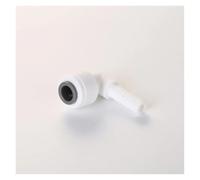Raccord rapide POM coudé à 90 degrés pour filtre à eau d'aquarium, système d'osmose inverse (6,35/9,5 cm)