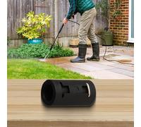 Raccord rapide pour nettoyeur haute pression de jardin (C) | Compatible avec filetage M22, longueur du tuyau, s'adapte à plusieurs marques, plastique, finition noire