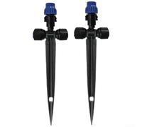 Raccord rapide pour système d'irrigation goutte à goutte, buse d'arrosage réglable à 180 degrés pour tuyau en PVC PE de 6,35 mm, kit d'arrosage de jardin flexible