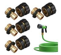 Raccord Rapide pour Tuyau d'Arrosage | Ajustement Précis 4 Pièces avec 4 Joints | Raccords Express Mâle-Femelle Pour Tuyau,pour Nettoyeurs Haute Pression Robinets Pulvérisateurs Manuels