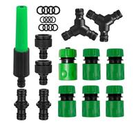 Raccord Rapide pour Tuyau d'Arrosage | Robinet étanche multifonctionnel | Raccords à branchement rapide | Pour l'arrosage du jardin, l'irrigation, camping-car, bateau, évier,