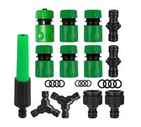 Raccord Rapide pour Tuyau d'Arrosage - Valve multifonction anti-fuite | Raccords à branchement rapide | Arrosage extérieur, camping-car, bateau, évier, terrasse, allée, portail