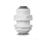 Raccord Rapide Qqual Reudcer For Cloison, Diamètre Extérieur Du Tube 1/4" Ou 3/8", POM, For Filtre De Purificateur D'eau D'aquarium Et Système D'osmose Inverse(1l4)