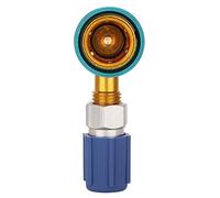 Raccord rapide R1234YF pour climatisation, raccord de réfrigérant à angle droit, connexion liquide R1234YF vers R134A, adaptateur de coupleur rapide côté bas pour recharge de climatiseur de voiture