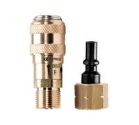 Express, 911, Ensemble Raccord Rapide + Tétine pour Manche, Pièce Détachée, Accessoire pour Fer à Souder, Lampe à Souder, Fer de Couvreur, Chalumeau d'Étanchéité, Pièces de Rechange